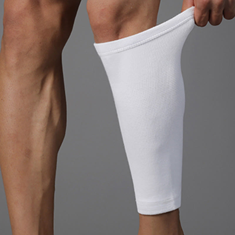Plus Size White Calf Compression Sleeves - image 2
