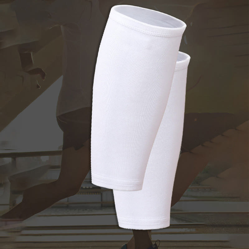 Plus Size White Calf Compression Sleeves - White - XL - image 6