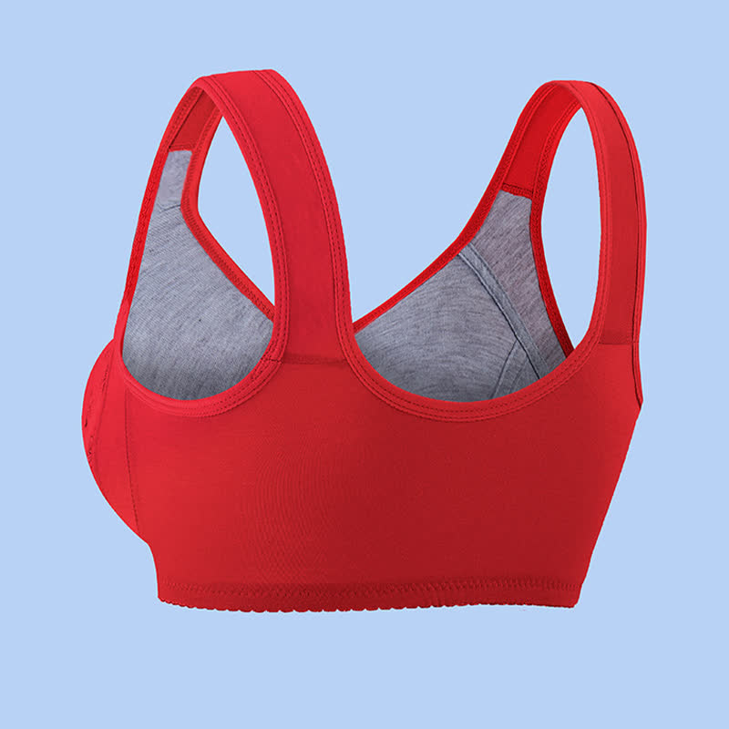 Butterfly Flower Printed Front Closure Wireless Bra - image 2