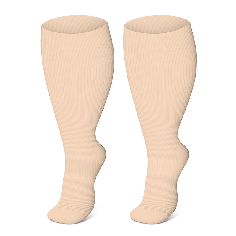 Bundle Plus Size Thigh Sleeves + Knee High Compression Socks - image 7