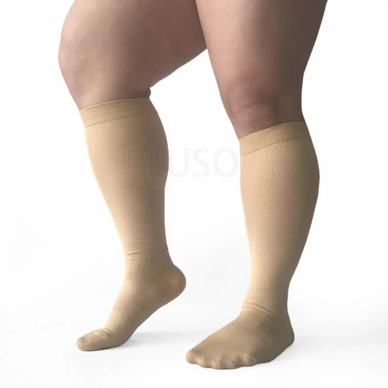 Bundle Plus Size Thigh High + Knee High Compression Socks - image 8