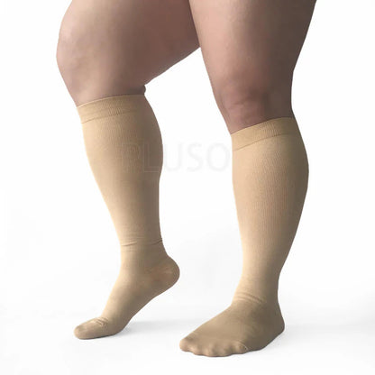 Bundle Plus Size Thigh High + Knee High Compression Socks - image 8