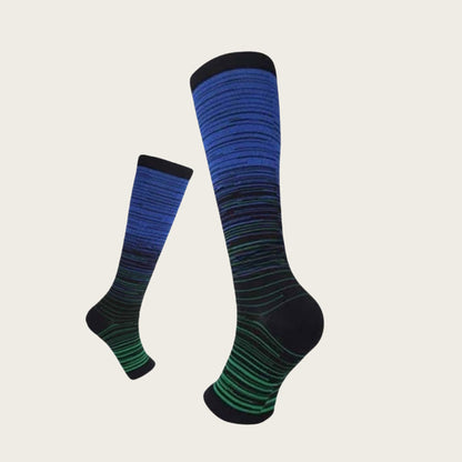 Plus Size Open Toe Line Compression Socks(3 Pairs) - image 3