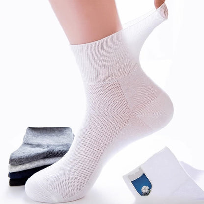 Elegant Solid Color Quarter Socks(8 Pairs) - White - EU38-50(US5-15) - image 11