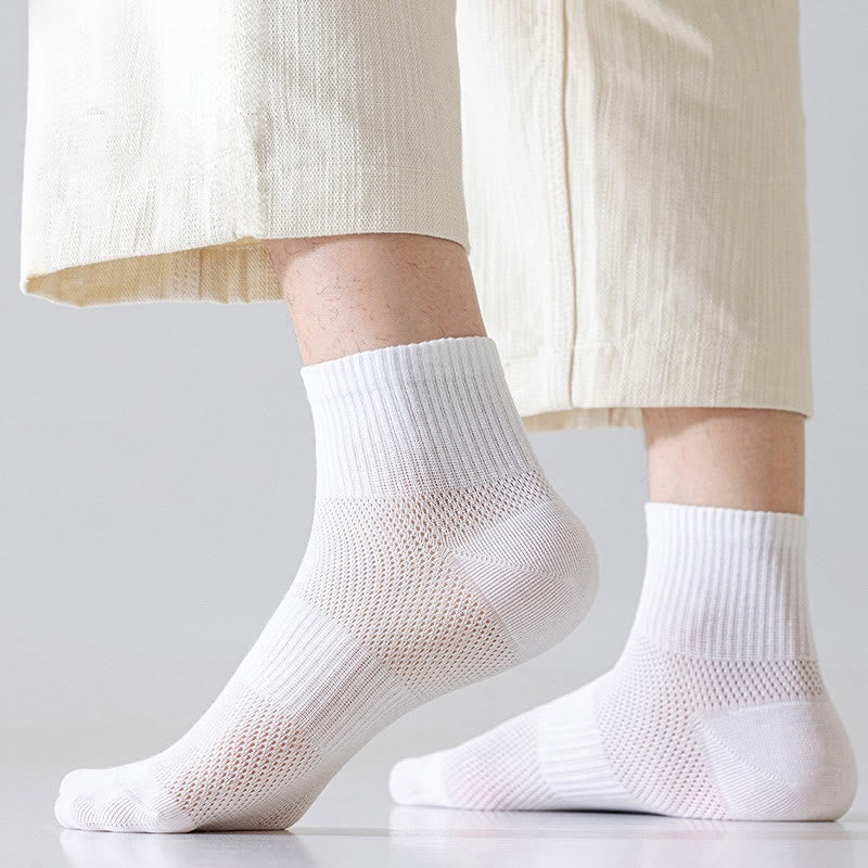 Summer Solid Color Ankle Socks(5 Pairs) - image 0