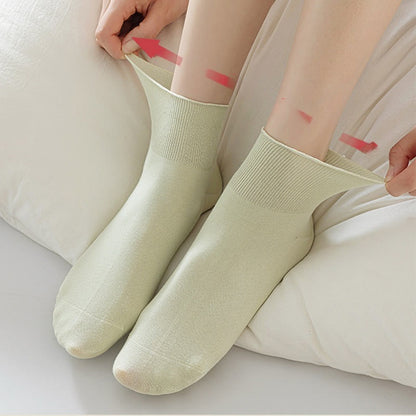 Laciness Solid Color Ankle Socks(10 Pairs) - image 4