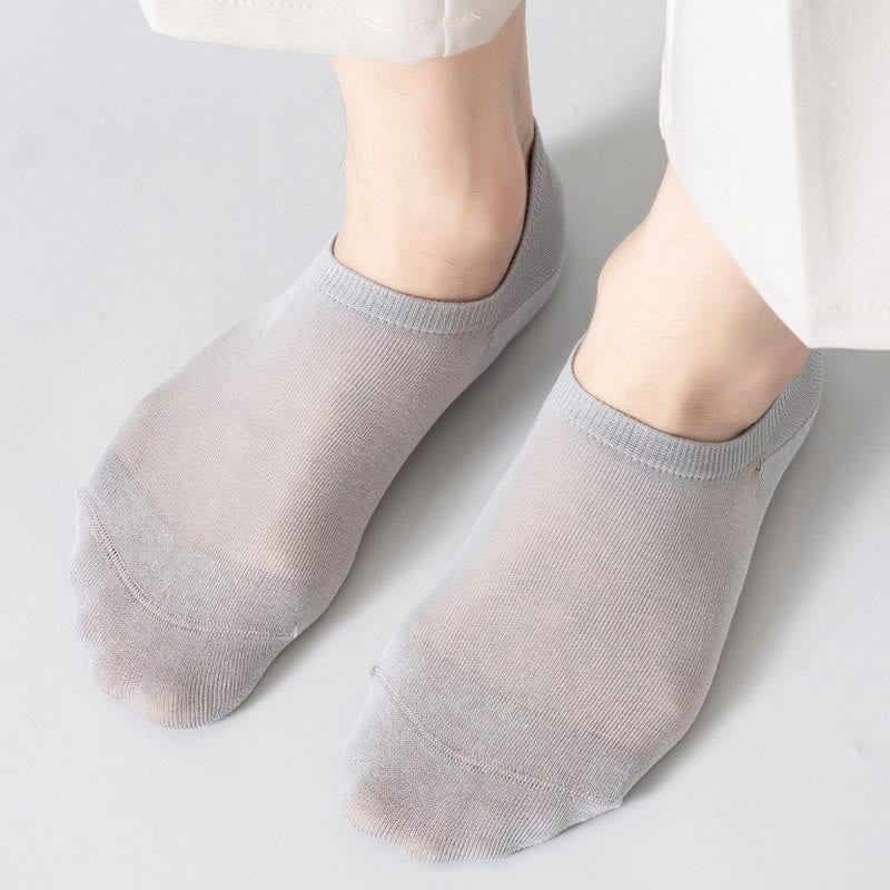 Mesh Soft Cotton No Show Socks(5 Pairs) - image 3
