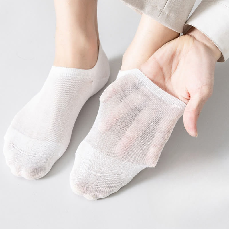 Mesh Soft Cotton No Show Socks(5 Pairs) - image 9
