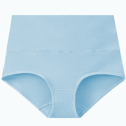 Solid Color Basic High Waist Brief(3 Packs) - Light Blue - 5XL - image 6