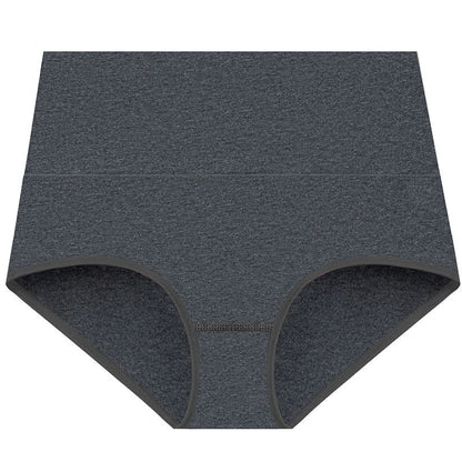 Solid Color Basic High Waist Brief(3 Packs) - Dark Grey - 5XL - image 11