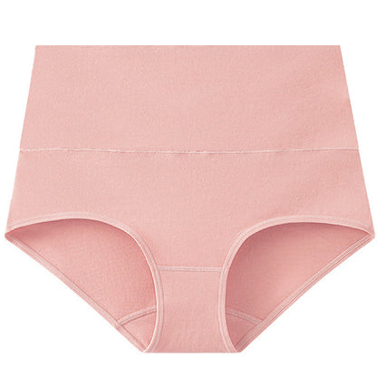 Solid Color Basic High Waist Brief(3 Packs) - Light Pink - 5XL - image 4
