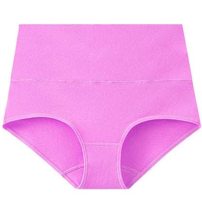 Solid Color Basic High Waist Brief(3 Packs) - Purple - 5XL - image 3