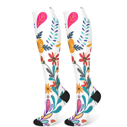 Flower Parrot Compression Socks(3 Pairs)