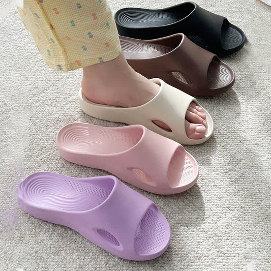 Solid Color Arch Support Non-Slip EVA Bathroom Slides - image 1