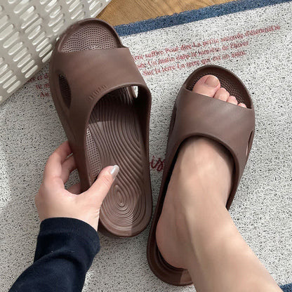 Solid Color Arch Support Non-Slip EVA Bathroom Slides - image 4