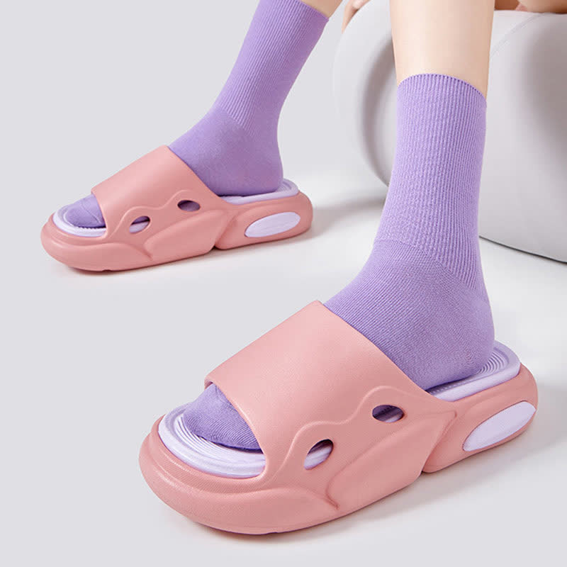 Color Block Arch Support Non-Slip Home Slides - image 4