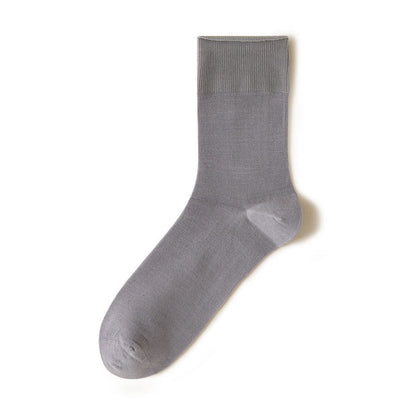Transparent Quarter Socks(5 Pairs) - Dark Grey - EU39-44(US6-10) - image 11