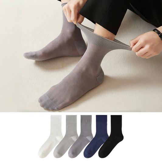 Transparent Quarter Socks(5 Pairs) - Multicolor - EU39-44(US6-10) - image 0