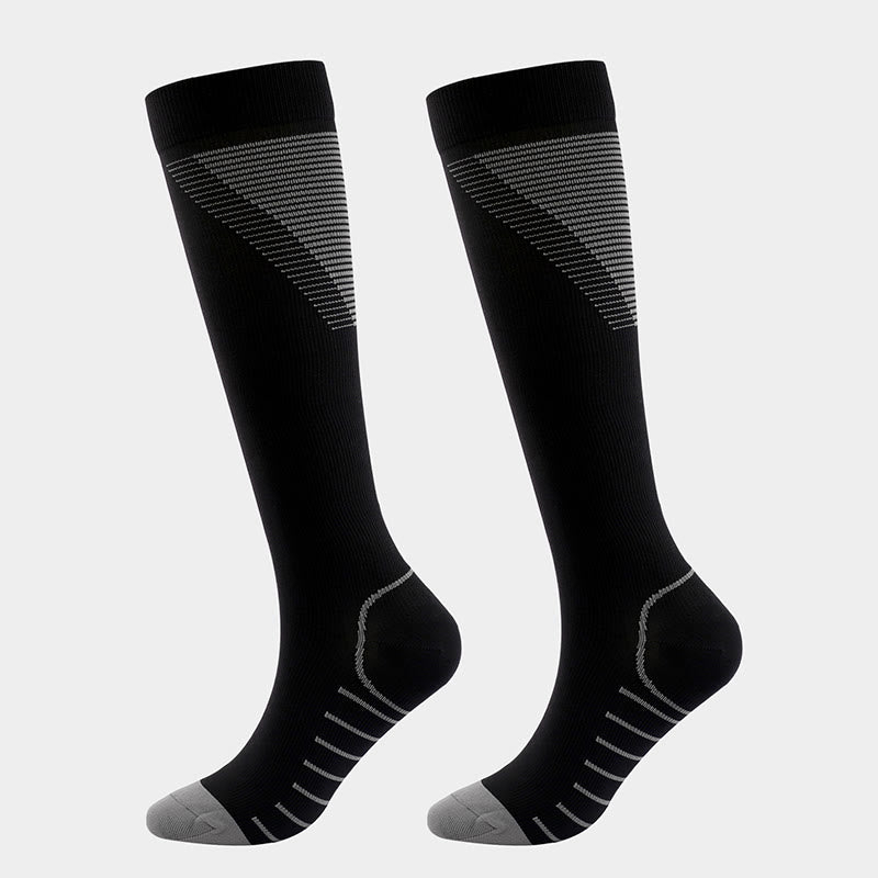 Stripes V Shaped Compression Socks(5 Pairs) - image 7