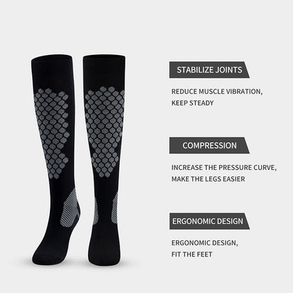 Diamond Lattice Sports Compression Socks(3 Pairs) - image 3