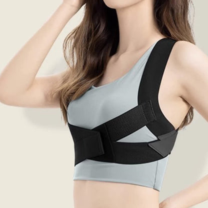 Breathable Fitness Back Corrector Shoulder Brace(3 Packs) - Black - L - image 0