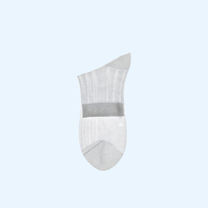 Transparent Ice Silk Ankle Socks(4 Pairs) - White - EU39-45(US6-11) - image 6