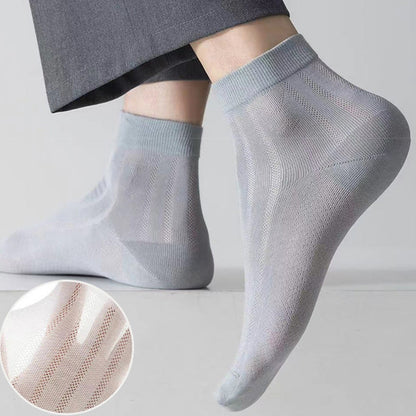 Transparent Ice Silk Ankle Socks(4 Pairs) - image 5