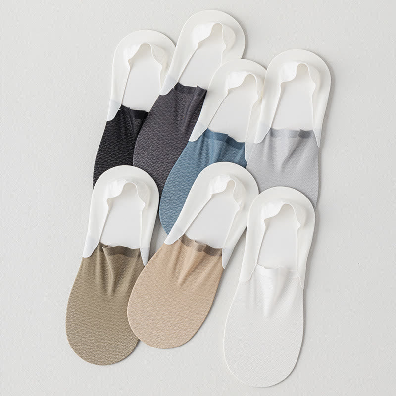 Soft Smooth No Show Socks(7 Pairs) - Multicolor - EU39-44(US6-10) - image 10