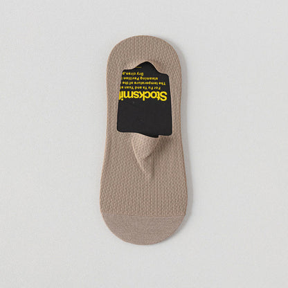 Classic Waffle No Show Socks(6 Pairs) - Khaki - EU39-44(US6-10) - image 12
