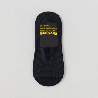 Classic Waffle No Show Socks(6 Pairs) - Black - EU39-44(US6-10) - image 11