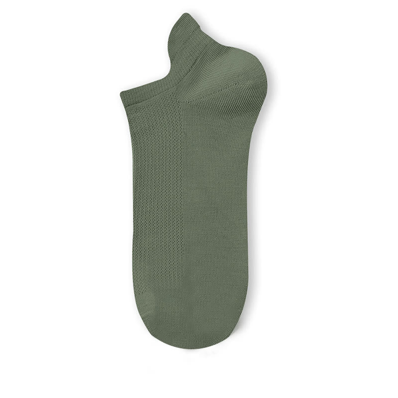 Lightweight Breathable Ankle Socks(5 Pairs) - Army Green - EU40-45(US7-11) - image 9