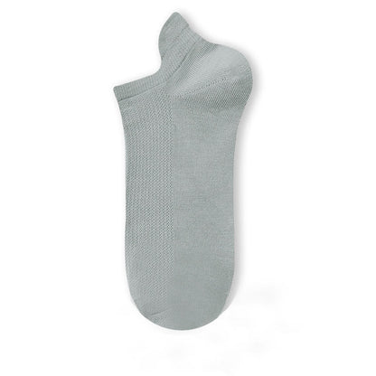 Lightweight Breathable Ankle Socks(5 Pairs) - Light Gray - EU40-45(US7-11) - image 15