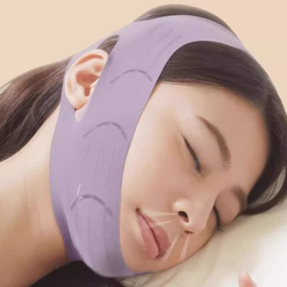 Mouth Breathing Corrector Adenoidal Face Correction Strap - Purple - One Size - image 0