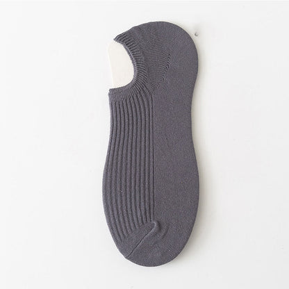 Simple Color Ankle Socks(9 Pairs) - Dark Grey - EU39-44(US6-10) - image 15