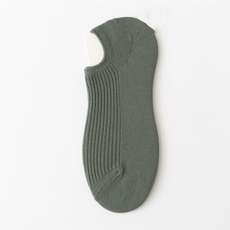 Simple Color Ankle Socks(9 Pairs) - Army Green - EU39-44(US6-10) - image 17