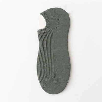 Simple Color Ankle Socks(9 Pairs) - Army Green - EU39-44(US6-10) - image 17