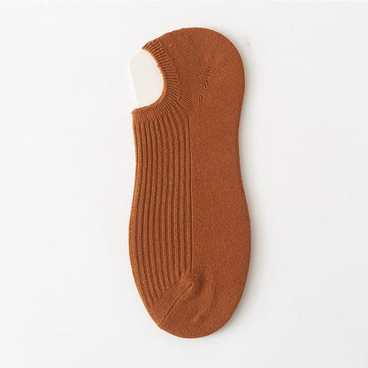 Simple Color Ankle Socks(9 Pairs) - Orange - EU39-44(US6-10) - image 18
