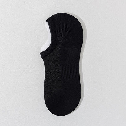 Classic Color Matching Ankle Socks(6 Pairs) - Black - EU39-44(US6-10) - image 12