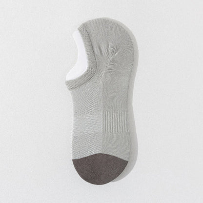 Classic Color Matching Ankle Socks(6 Pairs) - Light Gray - EU39-44(US6-10) - image 14