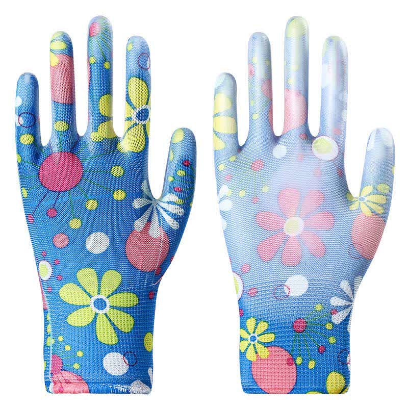 Abrasion-resistant Non-slip Gardening Work Gloves(12 Pairs) - Blue - One Size - image 11