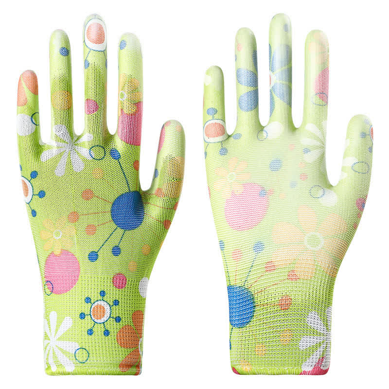 Abrasion-resistant Non-slip Gardening Work Gloves(12 Pairs) - Green - One Size - image 13