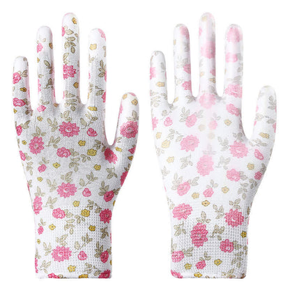 Abrasion-resistant Non-slip Gardening Work Gloves(12 Pairs) - White - One Size - image 10