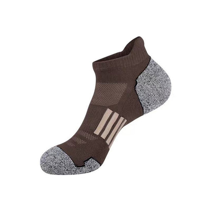 Plus Size Heel Tab Ankle Compression Socks(6 Pairs) - Coffee - EU39-45(US6-11) - image 10