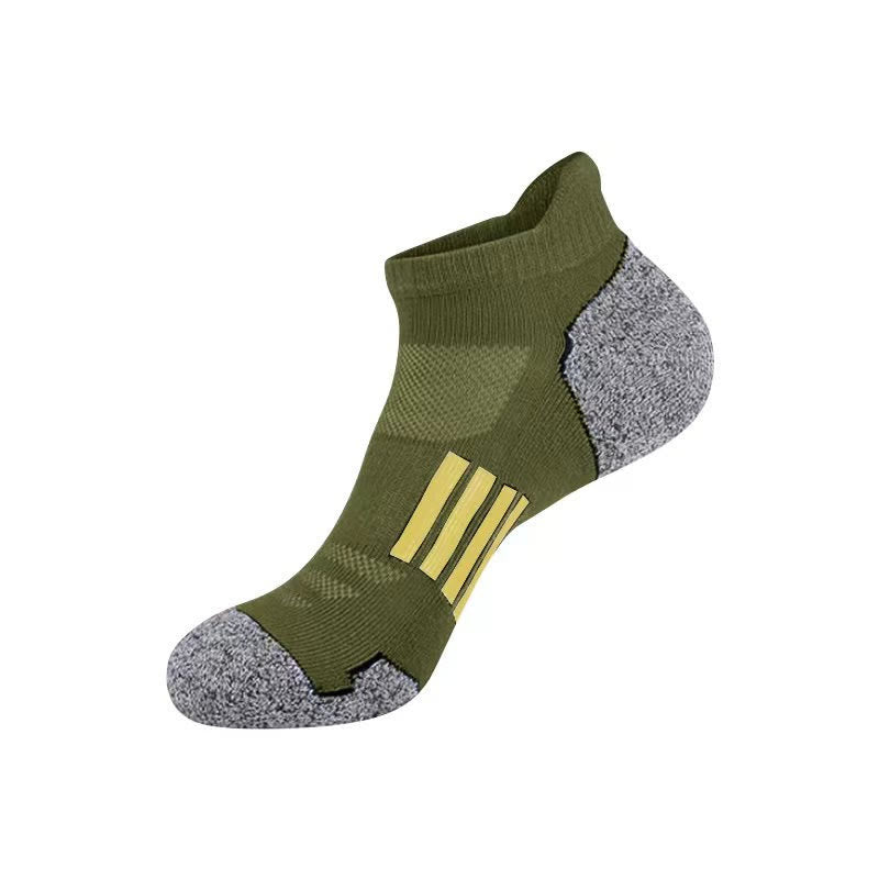 Plus Size Heel Tab Ankle Compression Socks(6 Pairs) - Olive Green - EU39-45(US6-11) - image 8
