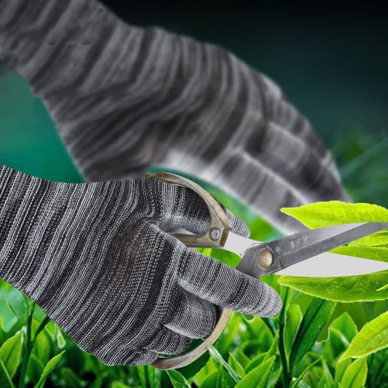 Striped Wear-resistant Non-slip Protective Work Gloves(24 Pairs) - image 2