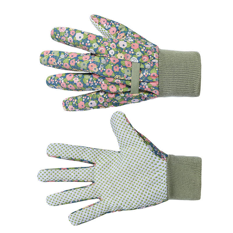 Flower Print Gardening Work Protective Gloves(3 Pairs) - image 8