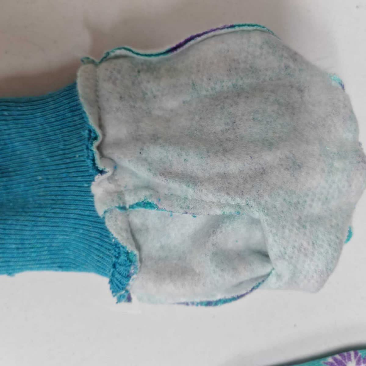 Floral Print Knitted Garden Gloves(3 Pairs) - image 3