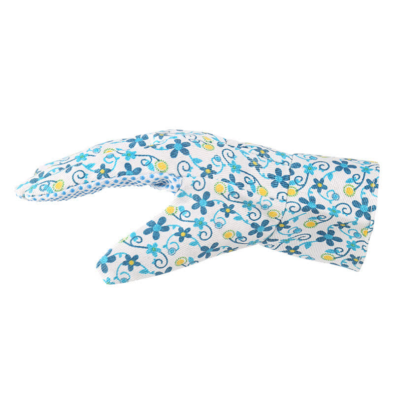 Floral Printed Garden Protective Knitted Gloves(3 Pairs) - image 3