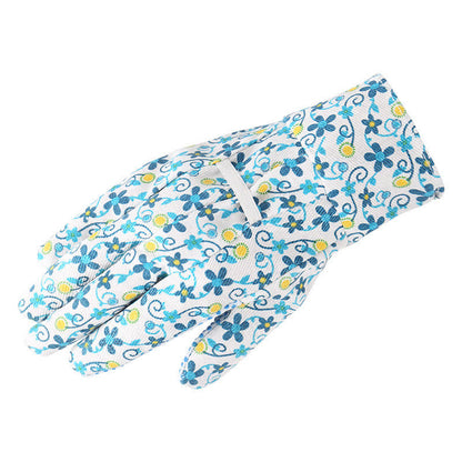 Floral Printed Garden Protective Knitted Gloves(3 Pairs) - image 1