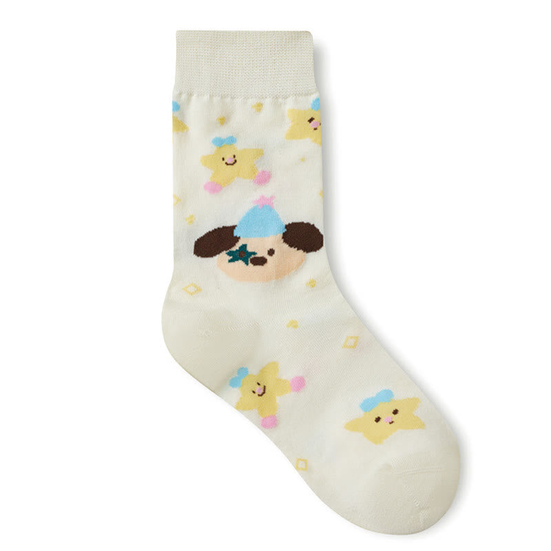Cartoon Cute Illustration Quarter Socks(5 Pairs) - image 15